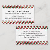 KENYA Christelijke scripts John 3:16 Visitekaartje (Voorkant / Achterkant)