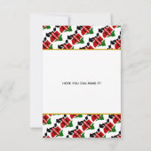 KENYA Christian Faire-part de mariage Date de sauv (Dos)