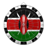 Kenya Dartboard en Keniaanse vlag/spelraad Dartbord (Voorkant)