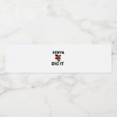 KENYA DIG IT WATERFLES ETIKET (Enkel label)