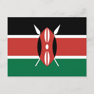 Kenya Flag Briefkaart