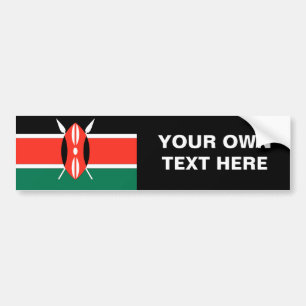 Kenya Flag Bumpersticker