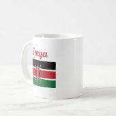 Kenya Flag Coffee Mok (Voorkant links)