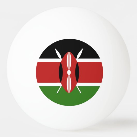Kenya Flag Emblem Pingpongballen (Voorkant)