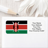 Kenya Flag Etiket (Insitu)