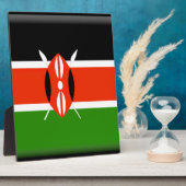 Kenya Flag Fotoplaat (Zijkant)