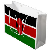 Kenya Flag Groot Cadeauzakje (Voorkant Gekanteld)
