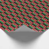 Kenya Flag Honeycomb Wrapping Paper Cadeaupapier (Hoek)
