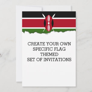 Kenya Flag Kaart