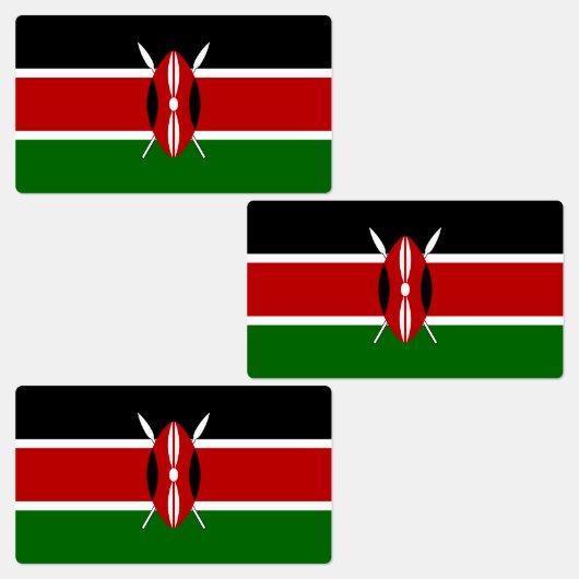 Kenya Flag Labels (Groep)