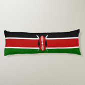 Kenya Flag Lichaamskussen (Achterkant)