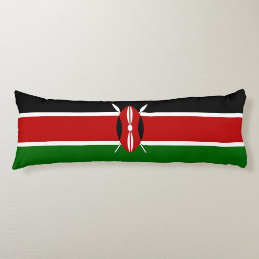 Kenya Flag Lichaamskussen (Voorkant)