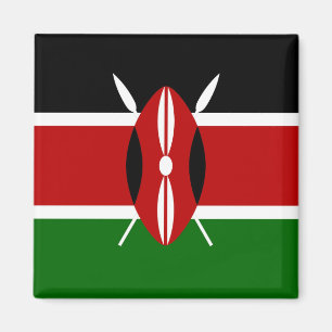 Kenya Flag Magnet Square Magneet