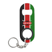 Kenya Flag Mini Flessenopener (Voorkant)