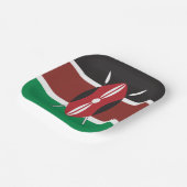 Kenya Flag Papieren Bordje (Gebogen)
