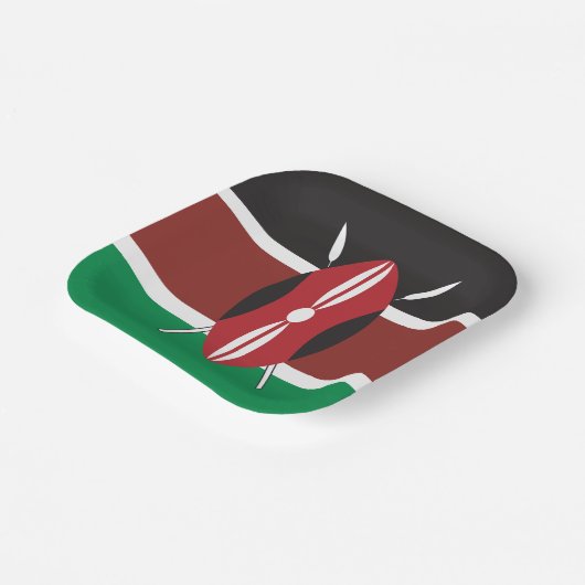 Kenya Flag Papieren Bordje (Gebogen)