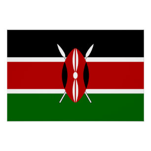 Kenya Flag Perfect Poster
