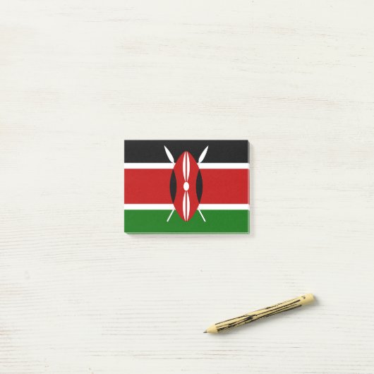 Kenya Flag Post-it® Notes (Op bureau)