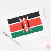 Kenya Flag Rechthoekige Sticker (Envelop)