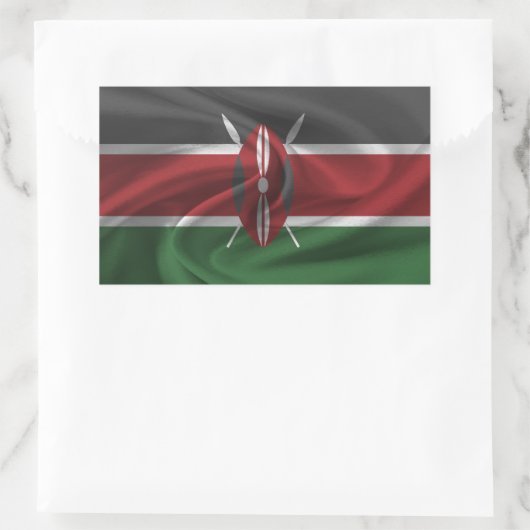 Kenya Flag Rechthoekige Sticker (Tas)