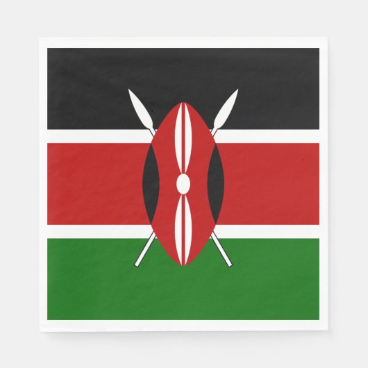Kenya Flag Servet (Voorkant)