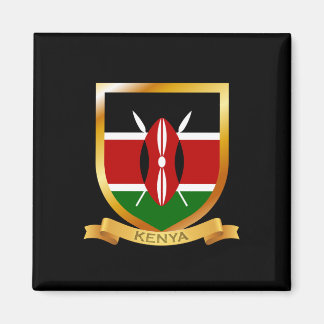 Kenya Flag Shield Magneet