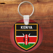 Kenya Flag Sleutelhanger (Voorkant)