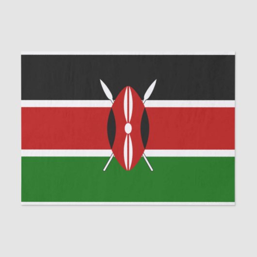 Kenya Flag Tissuepapier (Voorkant)