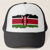 Kenya Flag Trucker Pet (Voorkant)
