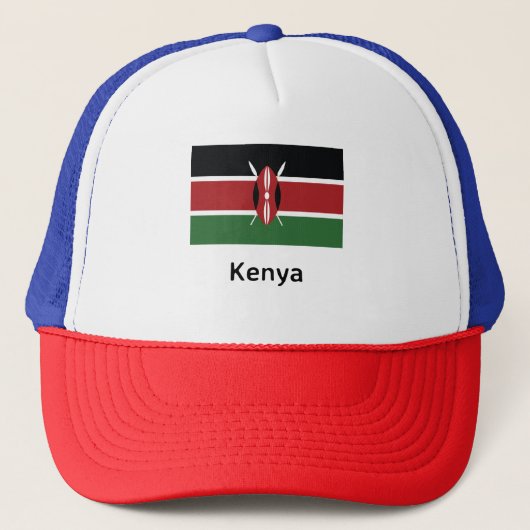 Kenya Flag Trucker Pet (Voorkant)