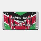 Kenya Flag Umoja ni Nguvu | Customizable Anti-Slip (Recto)