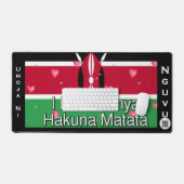 Kenya Flag Umoja ni Nguvu | Red Green Black Patrio (Clavier et souris)