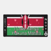 Kenya Flag Umoja ni Nguvu | Red Green Black Patrio (Recto)