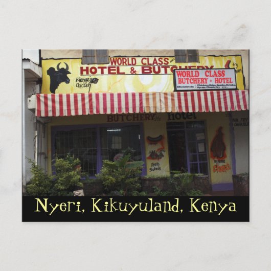 Kenya Funny Sign Briefkaart (Voorkant)