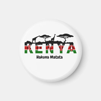 Kenya Hakuna Matata Fridge Magnet. Magneet