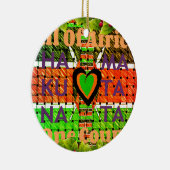 Kenya Hakuna Matata Keramisch Ornament (Rechts)