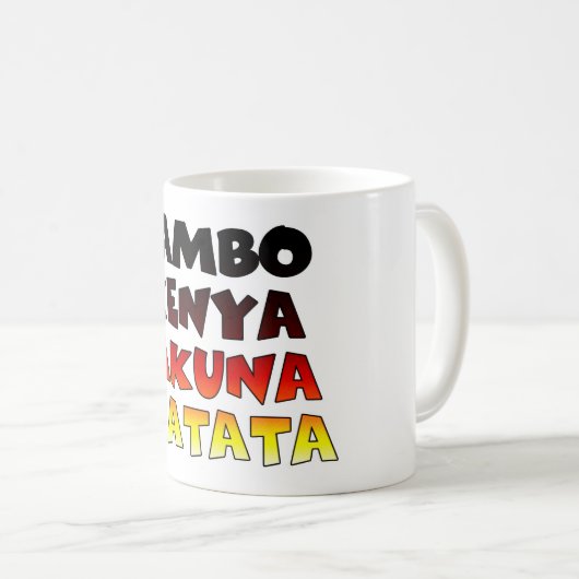 Kenya Hakuna Matata Koffiemok (Voorkant rechts)