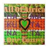 Kenya Hakuna Matata Tegeltje (Voorkant)