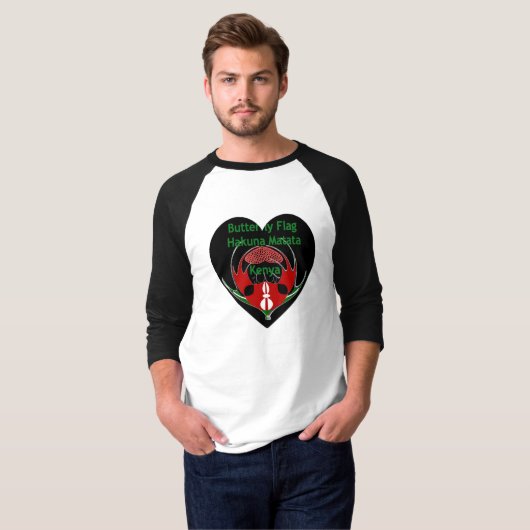 Kenya Heart ideeën T-shirt (Voorkant volledig)