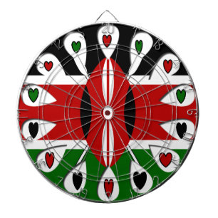 Kenya Hearts Dartbord