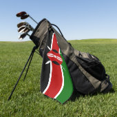 Kenya Maasai vlag Bendera ya Kenya Golfhanddoek (Groen)