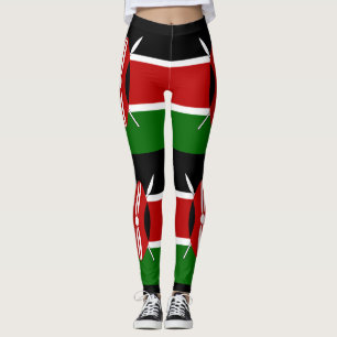 Kenya Maasai vlag Bendera ya Kenya Leggings