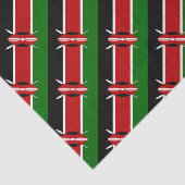 Kenya Maasai vlag Bendera ya Kenya Tissuepapier (Detail)