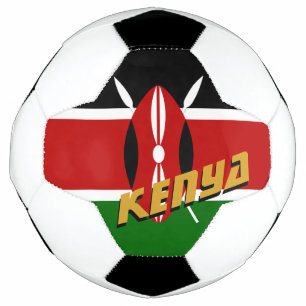 Kenya patriotique football & Drapeau kenyan / Spor