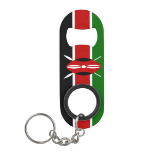 Kenya Pride Patriotic Sleutelhanger Bottle Opener Mini Flessenopener
