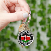 Kenya Round Emblem Sleutelhanger (Hand)