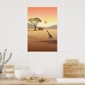 Kenya Safari Nursery Poster (Cuisine)