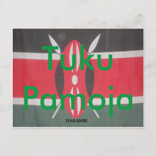 Kenya Tuko Pamoja Kenya we zijn samen briefkaart
