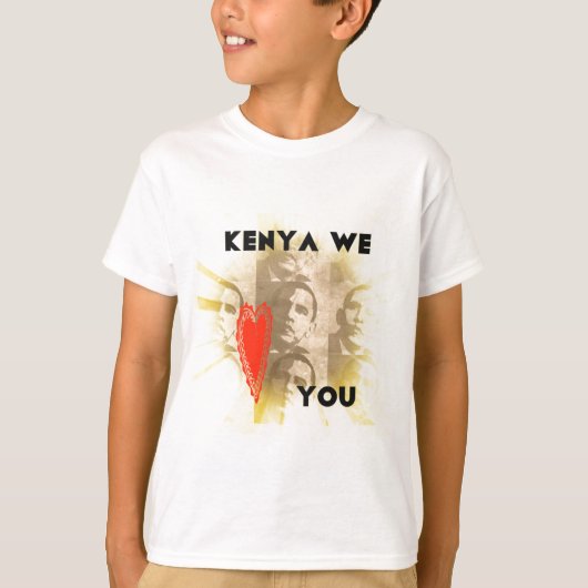 Kenya We houden van je T-shirt (Voorkant)