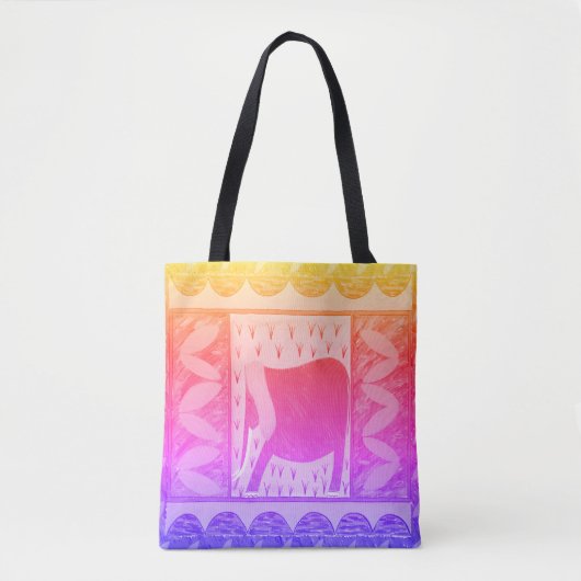 Kenyan Elephant Canvas tas (Voorkant)